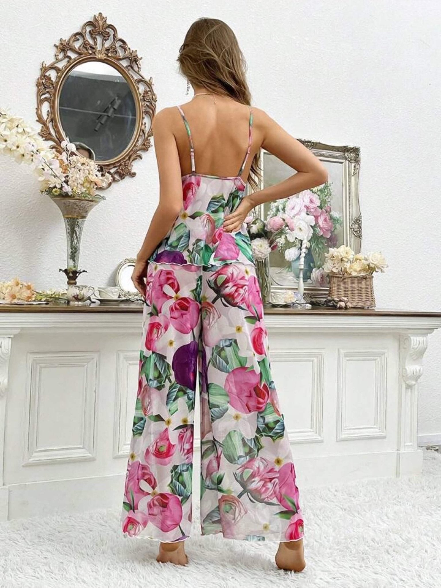 Floral Nighty Set Legacy Boutiques Legacy Boutiques