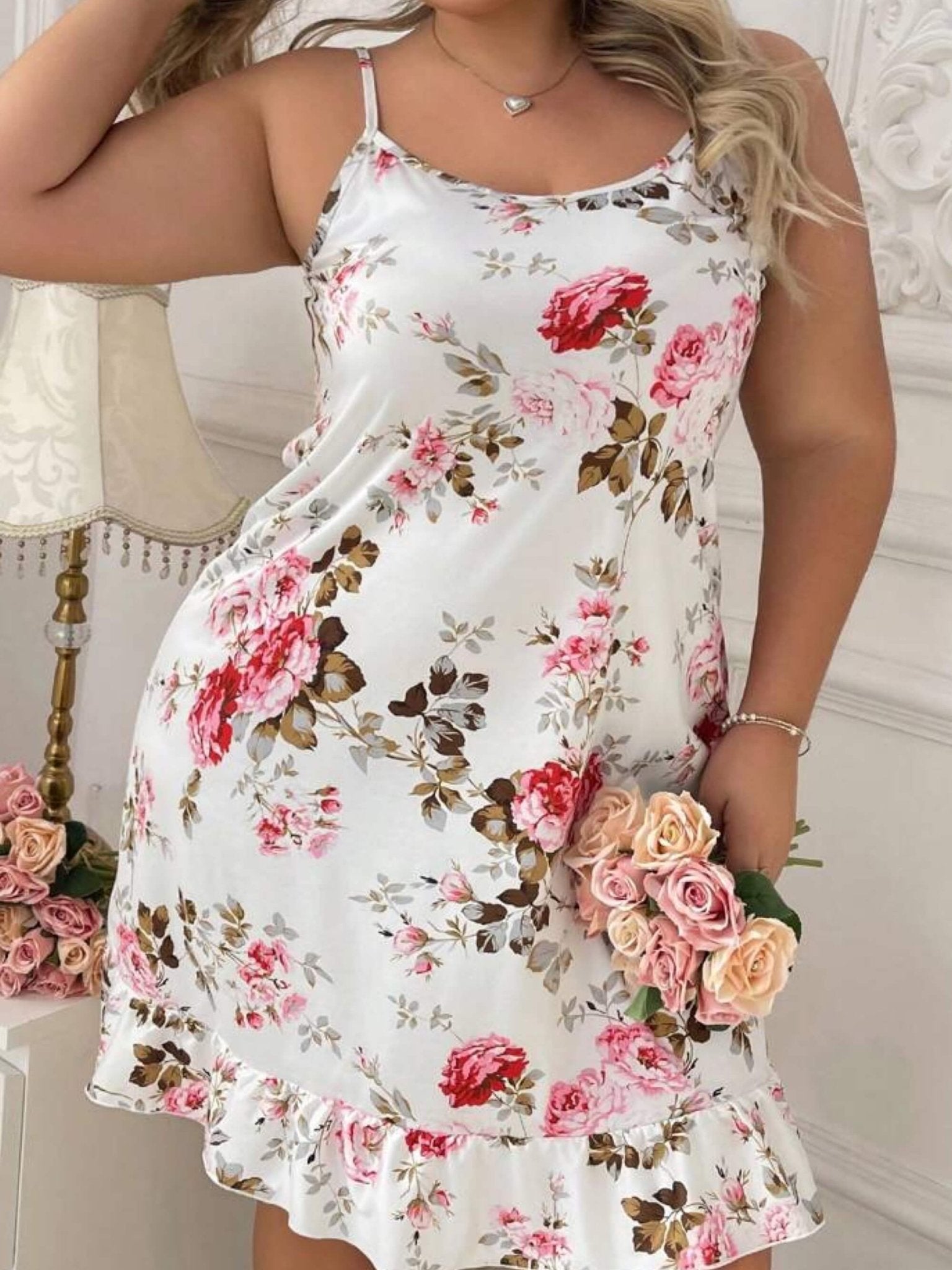 Flower Printed Sexy Nighty Dress Legacy Boutiques Legacy Boutiques