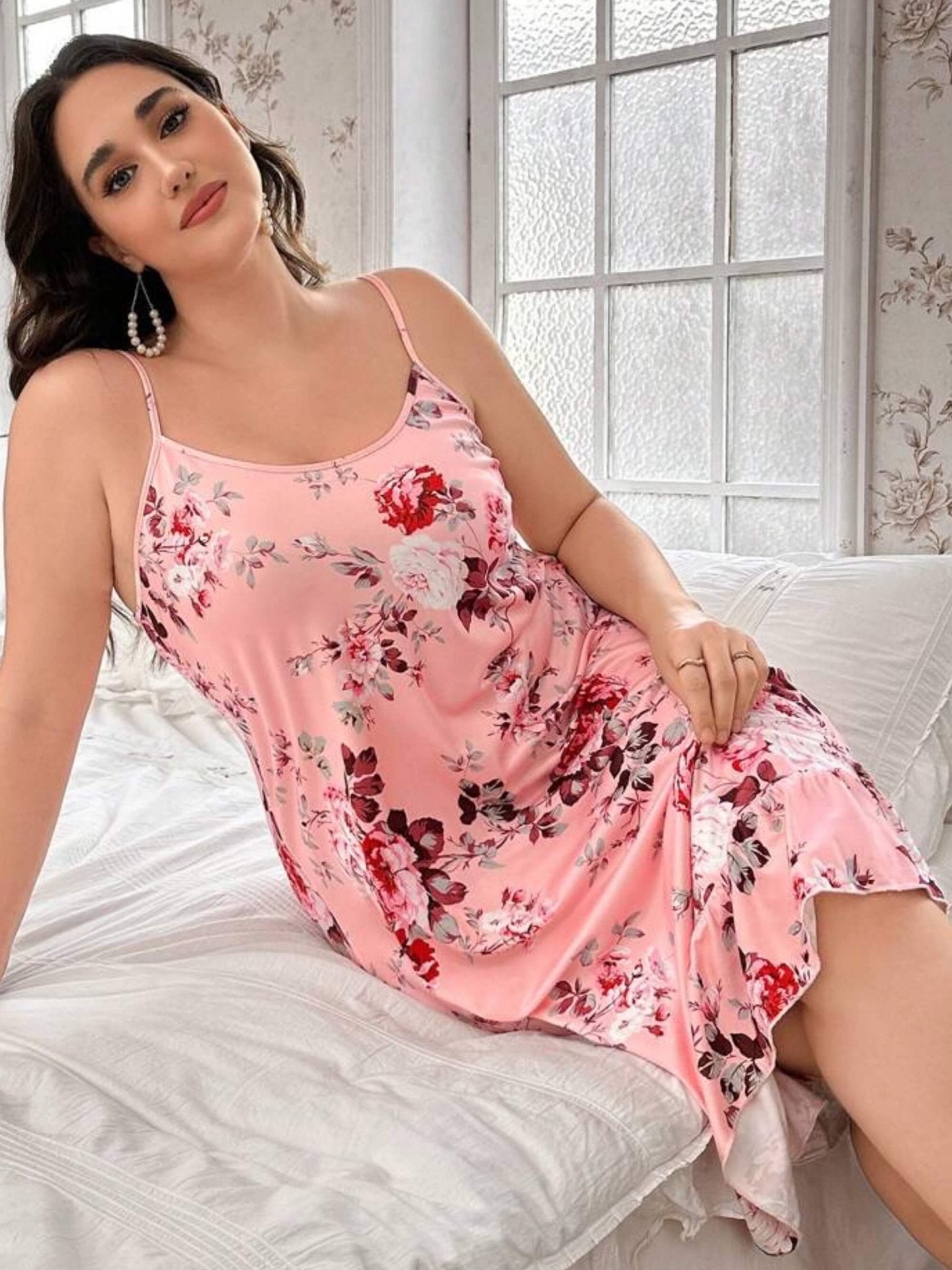 Flower Printed Sexy Nighty Dress Legacy Boutiques Legacy Boutiques
