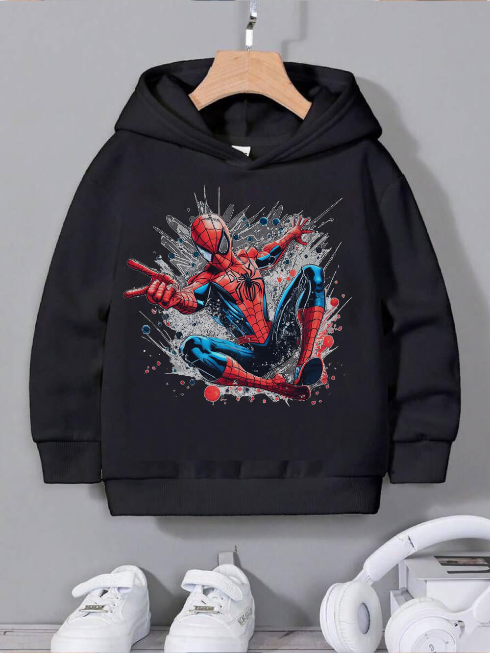 Flying SpiderMan Toddler Boys And Girls Cotton Hoodie Legacy Boutiques BD Legacy Boutiques Legacy Boutiques
