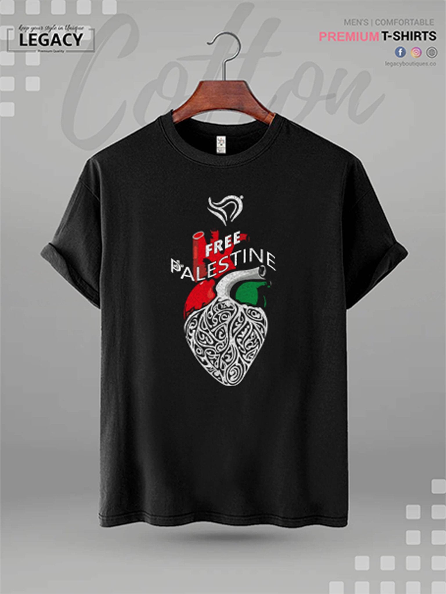Free PS Palestine GAZA Good Quality Men&