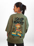 Garfield: I Skate Mondays Graphic Printed Womens Drop Shoulder T-shirt Legacy Boutiques Dhaka Legacy Boutiques Legacy Boutiques
