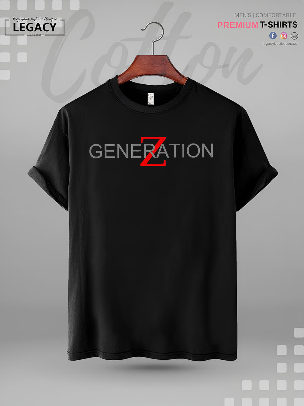 Generation Z High Quality Mens T shirt In Lowest Price In BD Legacy Boutiques Legacy Boutiques