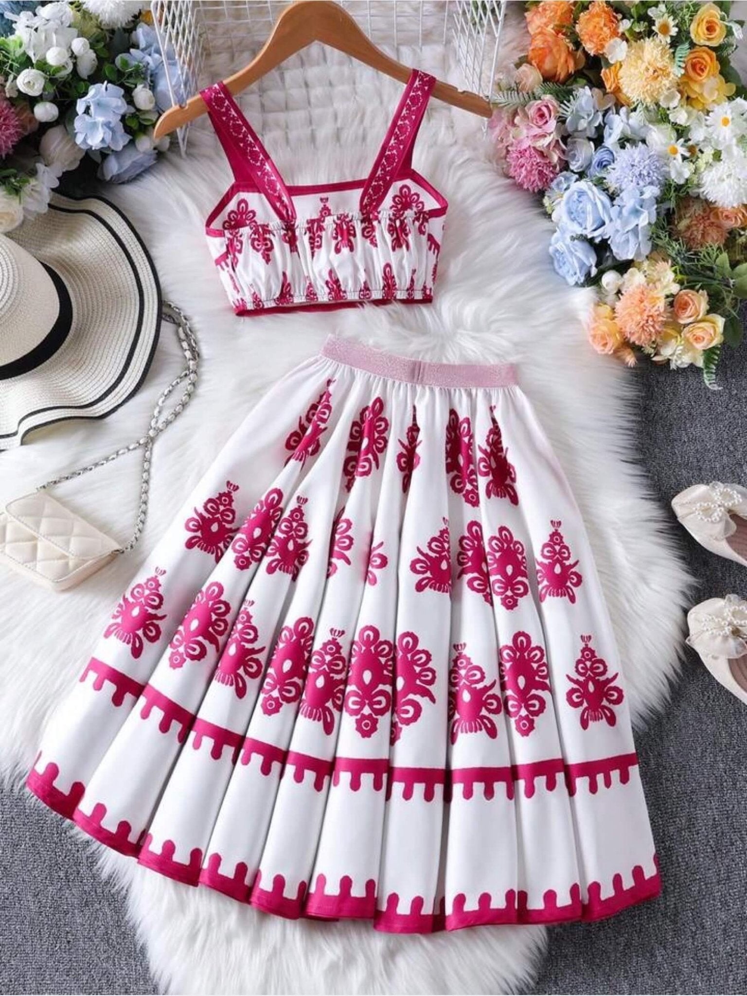 Girls Aria Black Damask Printed Lehenga Set Legacy Boutiques Legacy Boutiques