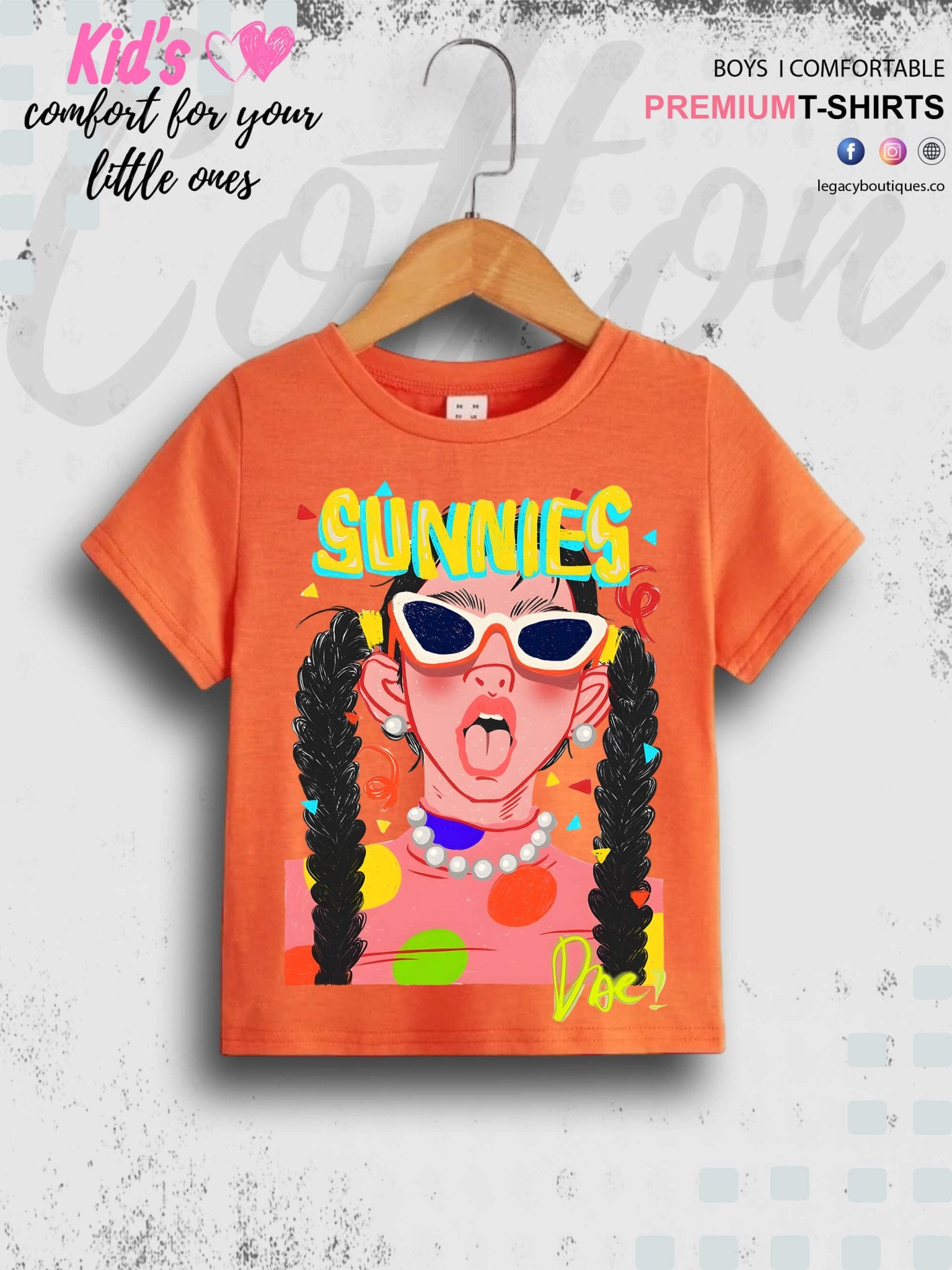 Girls Pink Cotton Toddler Printed 1 To 11 Year Girls T-Shirt In Lowest Price Only In Dhaka Legacy Boutiques Legacy Boutiques