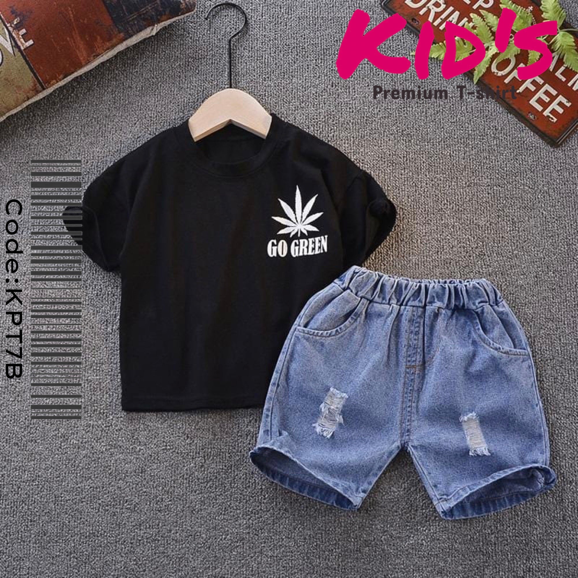 Go Green Boy and Girls T-shirt set Summer Collection | Legacy Boutiques Bangladesh Legacy Boutiques Legacy Boutiques