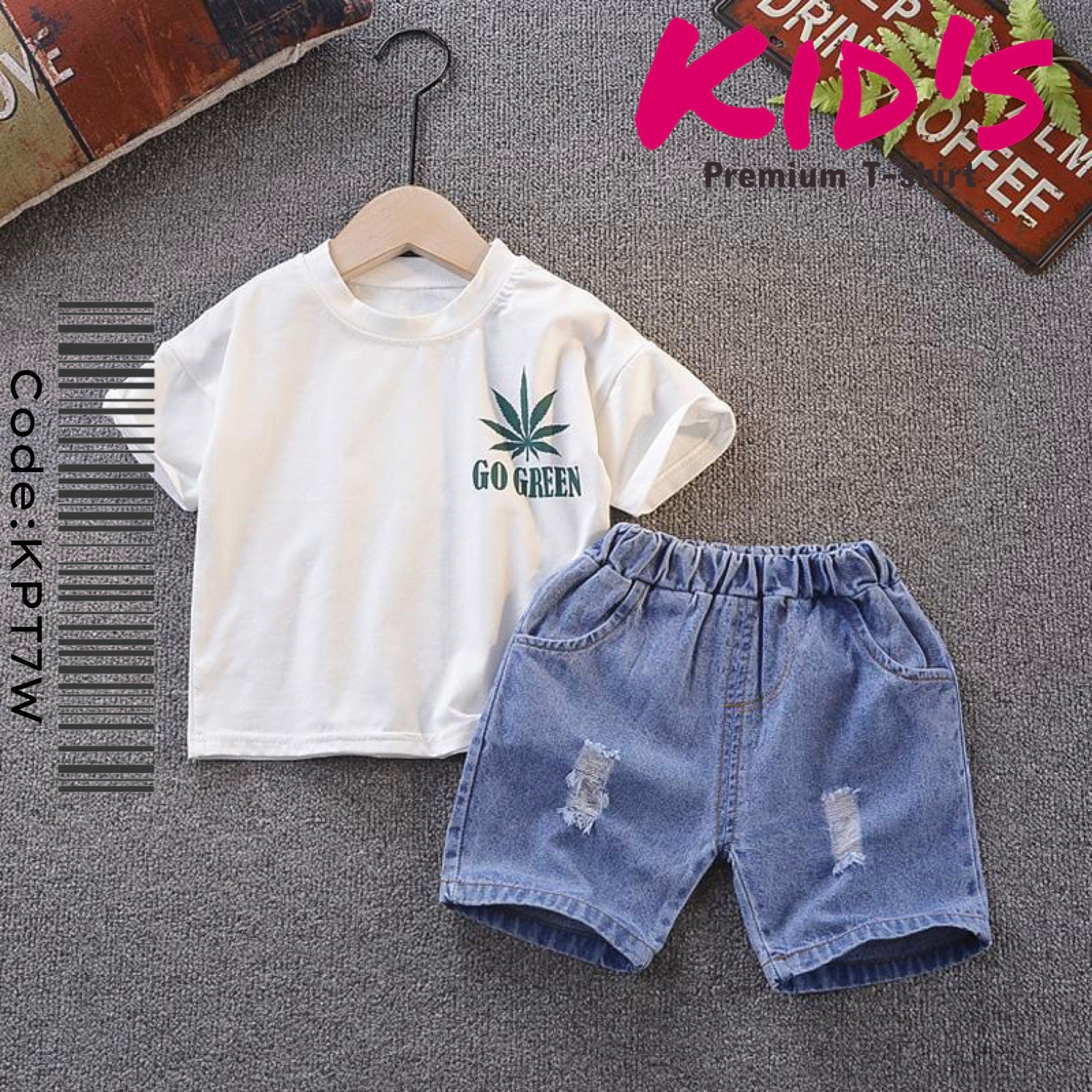 Go Green Boy and Girls T-shirt set Summer Collection | Legacy Boutiques Bangladesh Legacy Boutiques Legacy Boutiques