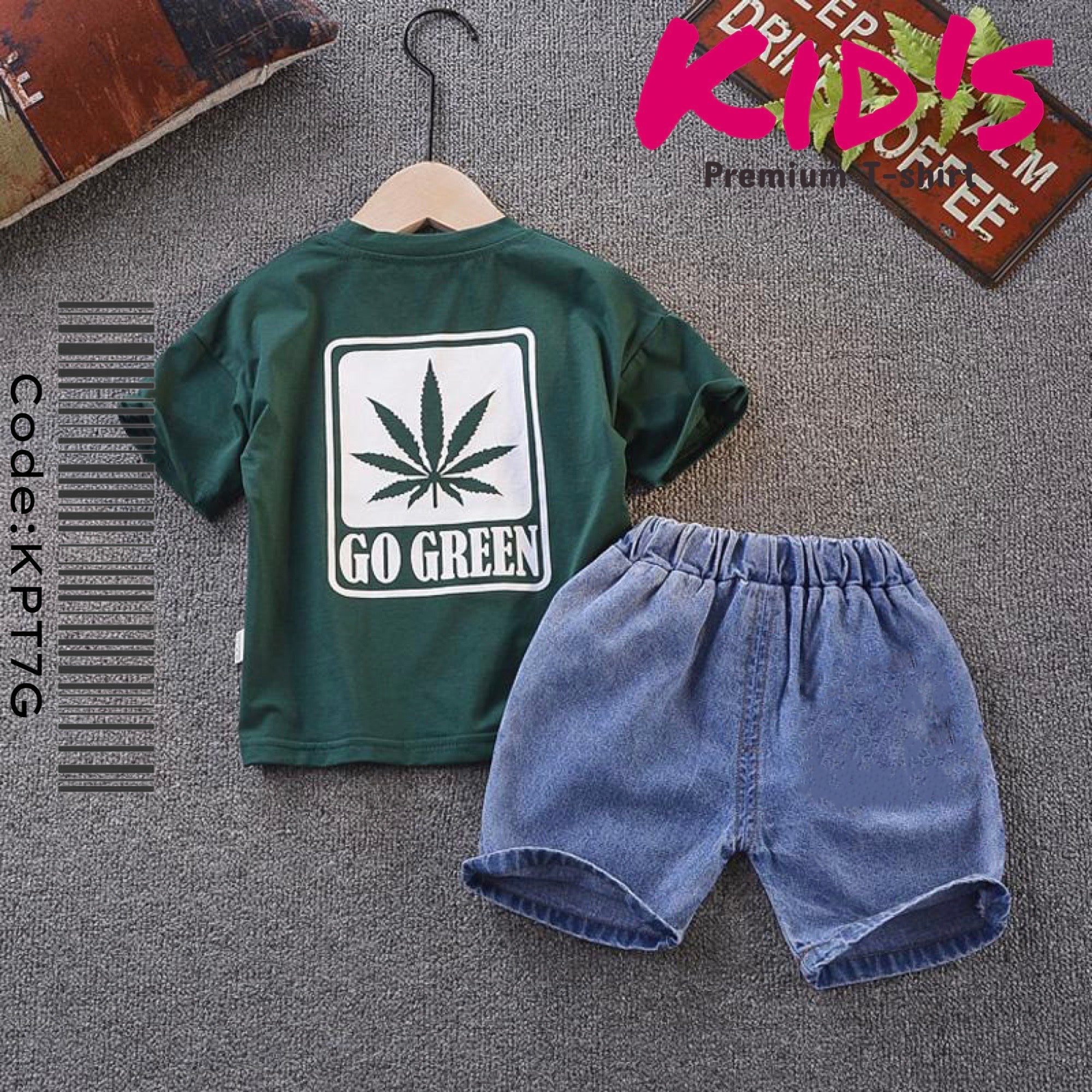 Go Green Boy and Girls T-shirt set Summer Collection | Legacy Boutiques Bangladesh Legacy Boutiques Legacy Boutiques