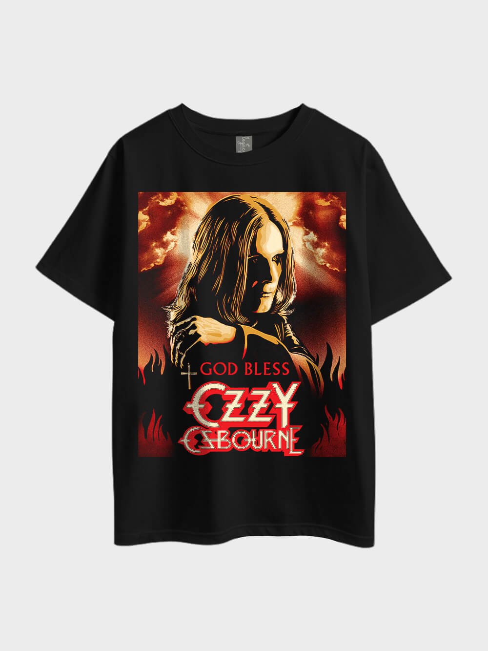 God Bless Ozzy Osbourne Metal Oversized Mens High Quality In Lowest Price Tee Only At Legacy Boutiques Dhaka Legacy Boutiques Legacy Boutiques