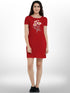Good Quality Printed Short Sleeve Long T-shirt For Women&