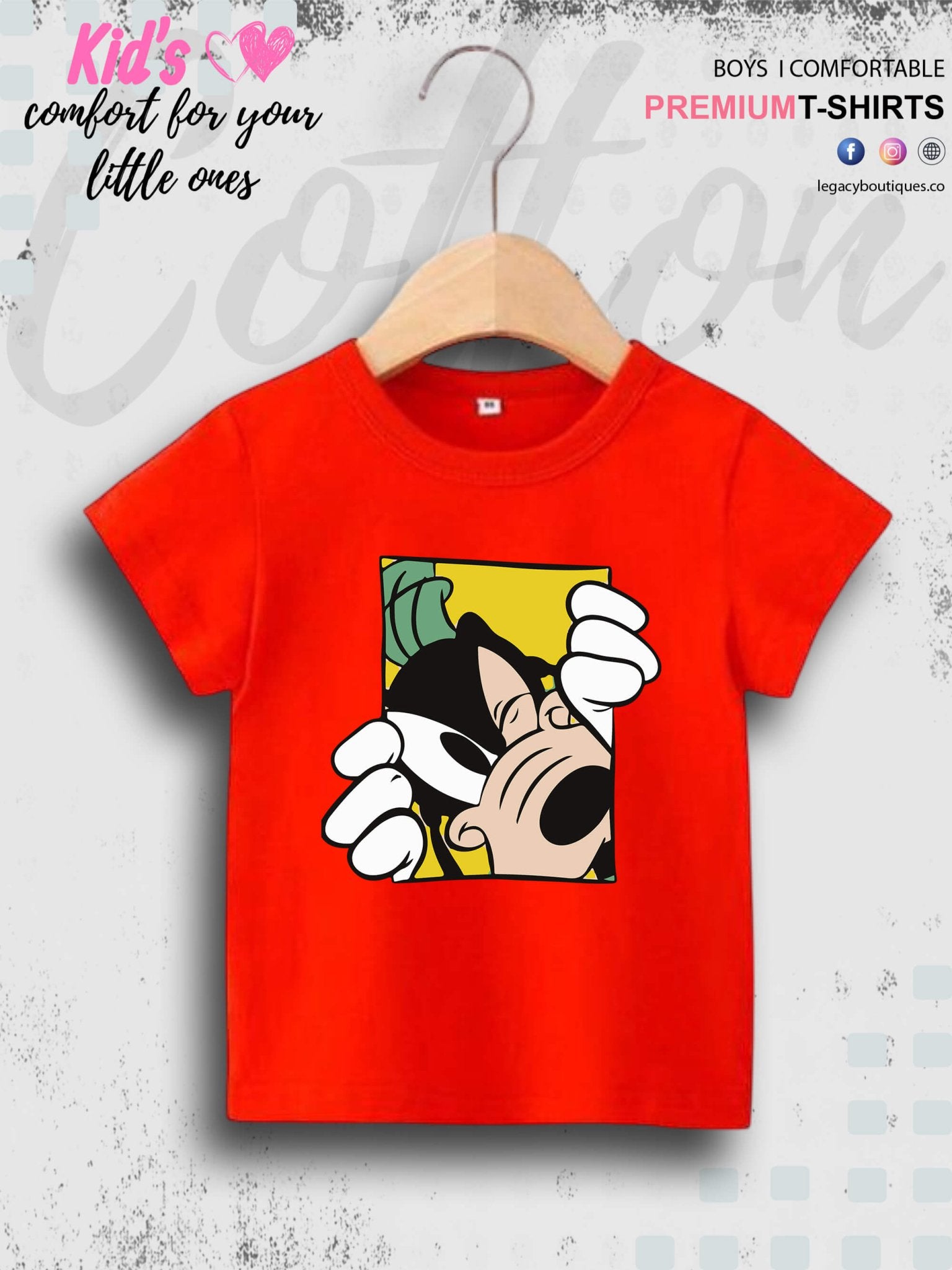 Goofy Dog 1 To 11 Year Boys T-Shirt In Cheapest Price Only In Dhaka Legacy Boutiques Legacy Boutiques