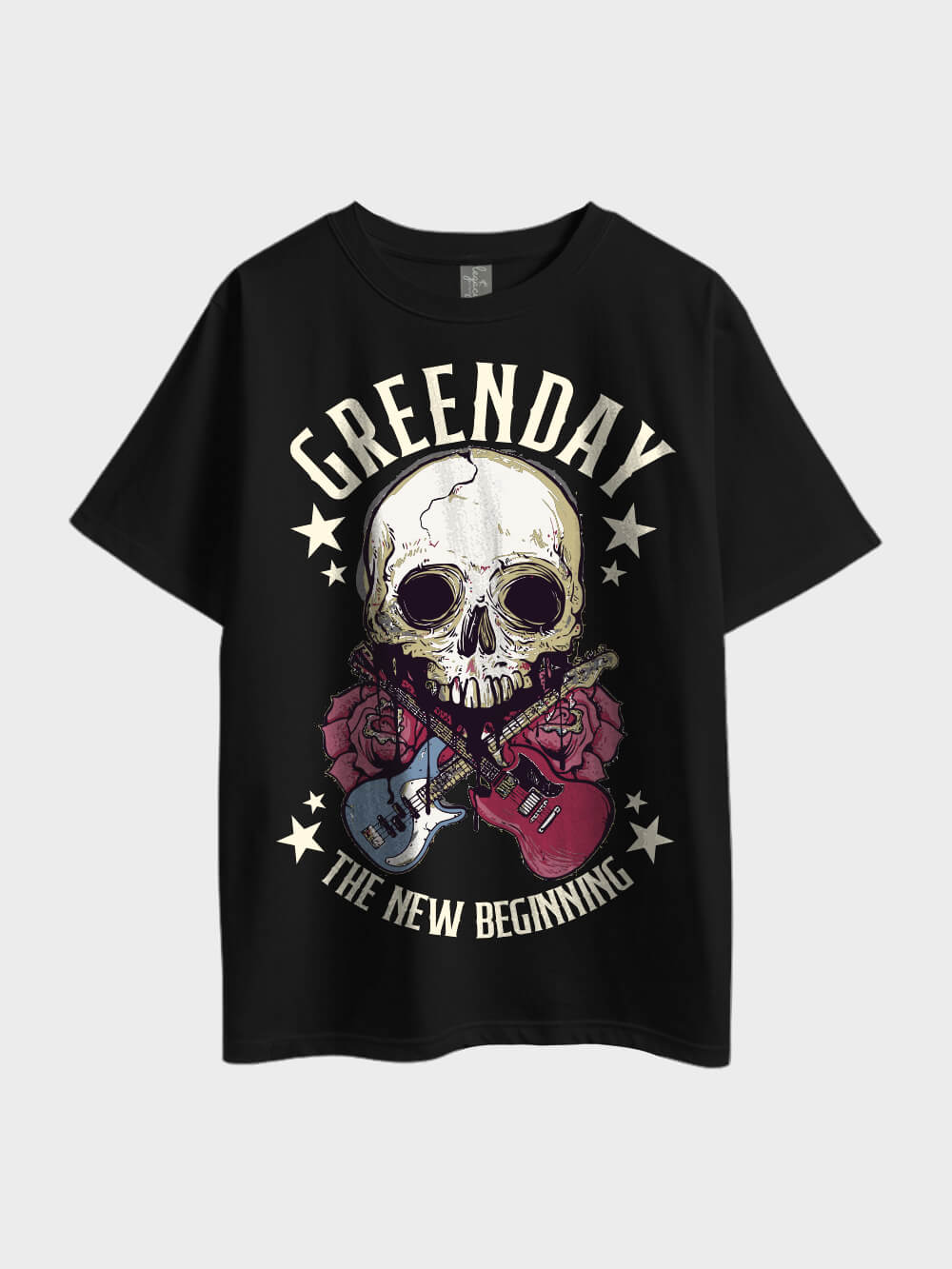 Green Day The New Beginning Printed Oversized Metal Men&