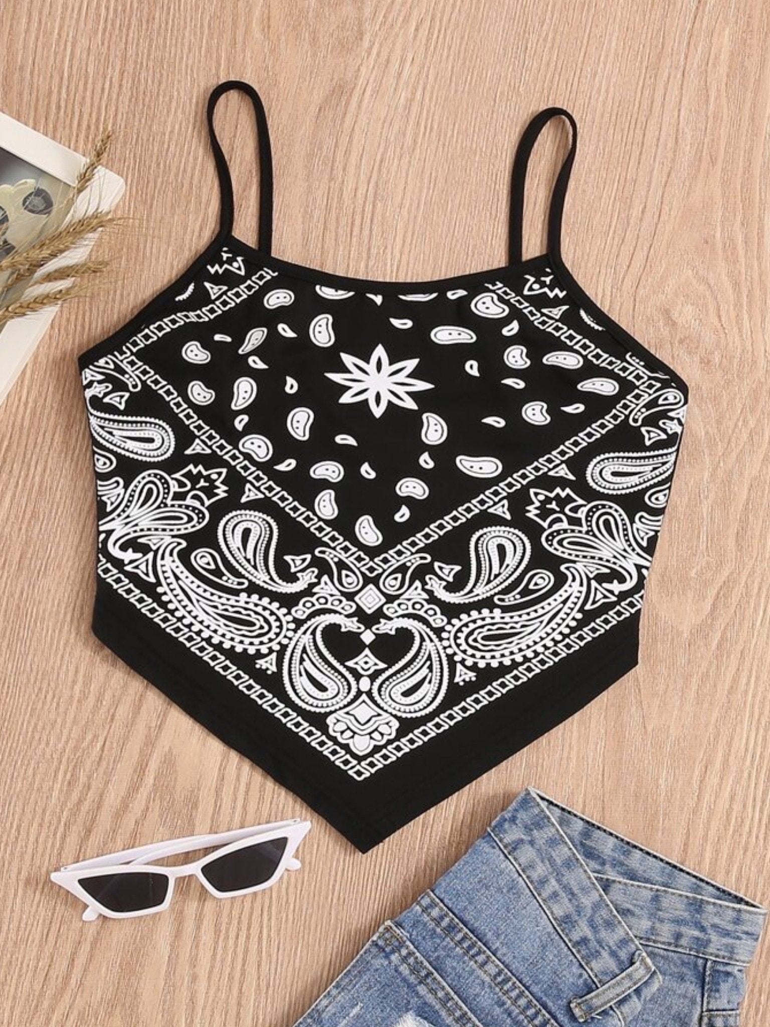 Hanky Printed Tanktop Legacy Boutiques Legacy Boutiques
