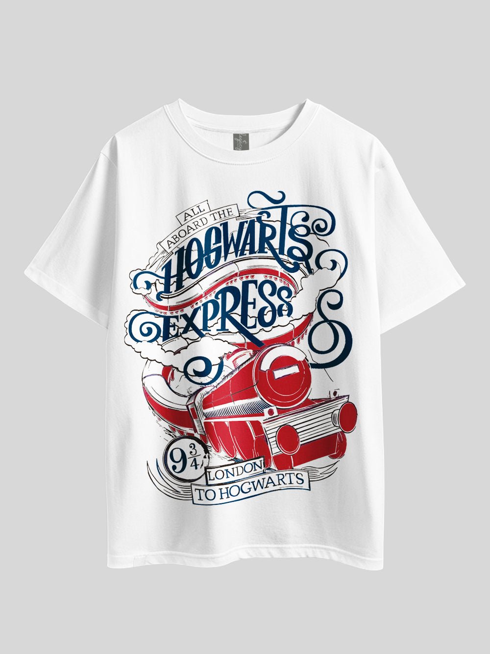"HARRY POTTER: ALL ABOARD THE HOGWARTS EXPRESS LONDON TO HOGWARTS" Graphic Printed Drop Shoulder T-shirt Legacy Boutiques Dhaka Legacy Boutiques Legacy Boutiques