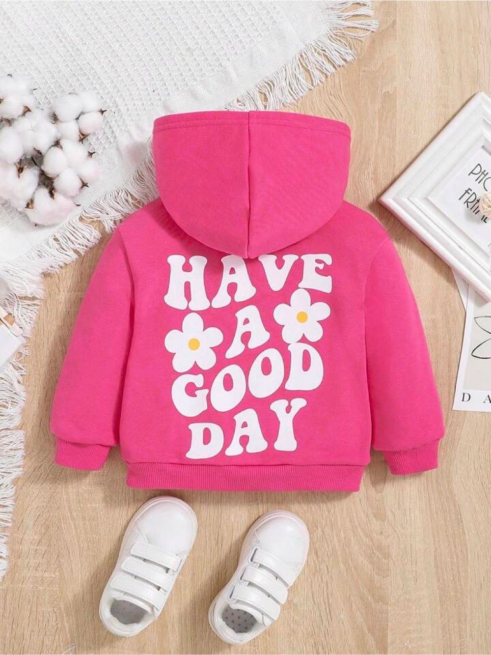 Have A Good Day Letter Printed Kids Girls and Boys Hoodie Legacy Boutiques Legacy Boutiques