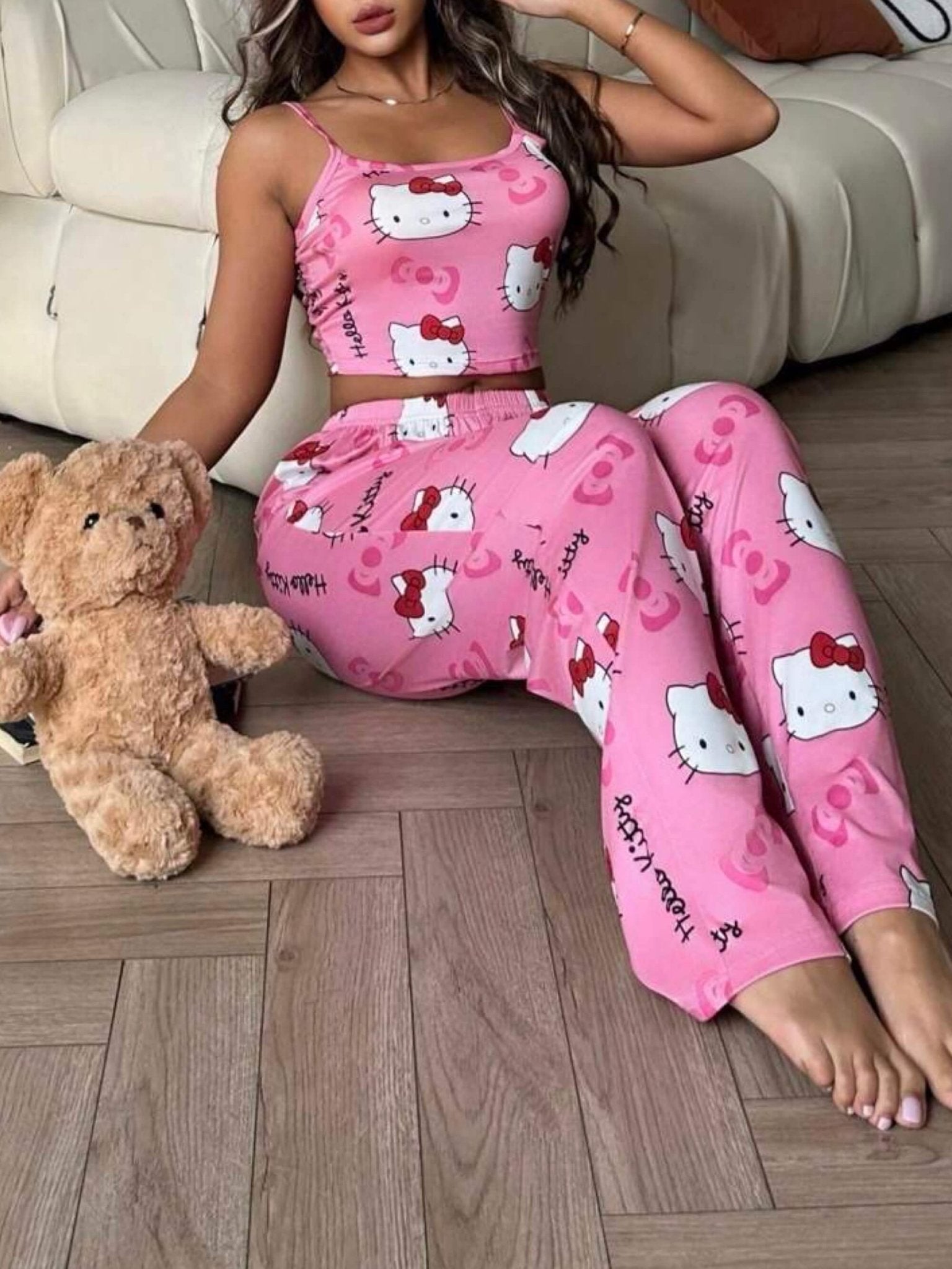 Hello Kitty Printed 2pis Nighty Set Legacy Boutiques Legacy Boutiques