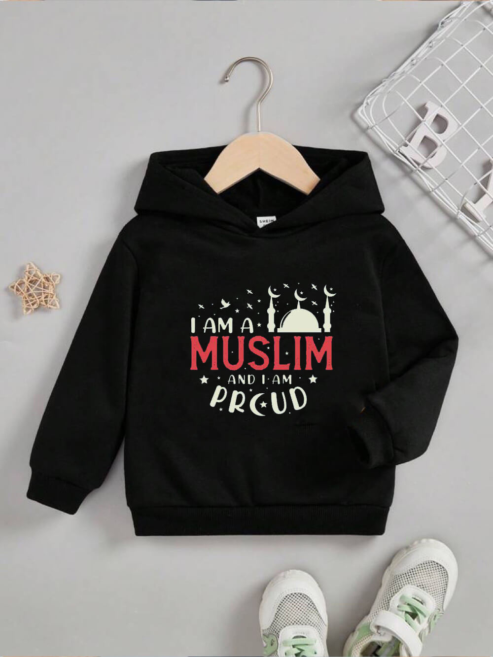 I Am A Muslim And I Am Proud Printed Kids Boy Girl Cotton Islamic Hoodie Legacy Boutiques Bangladesh Legacy Boutiques Legacy Boutiques