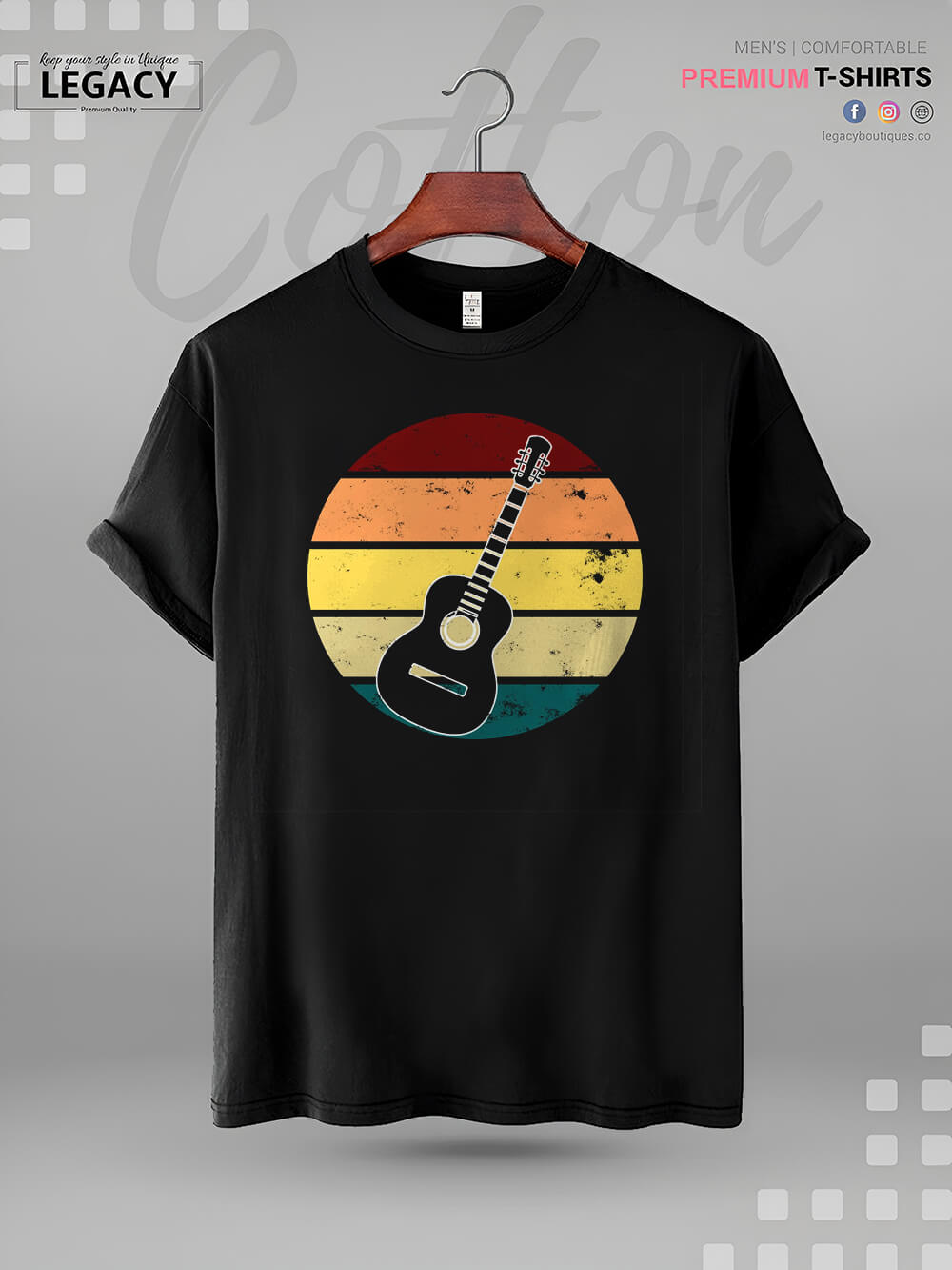 Inktastic Guitar Music High Quality In Cheapest Price Mens T-Shirt Legacy Boutiques Legacy Boutiques