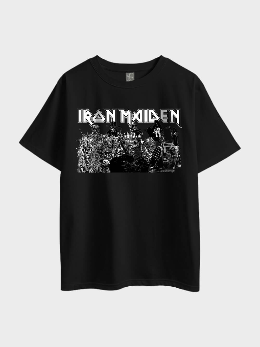 Iron Maiden Black Art Metal Oversized Mens High Quality Tee Legacy Boutiques Legacy Boutiques