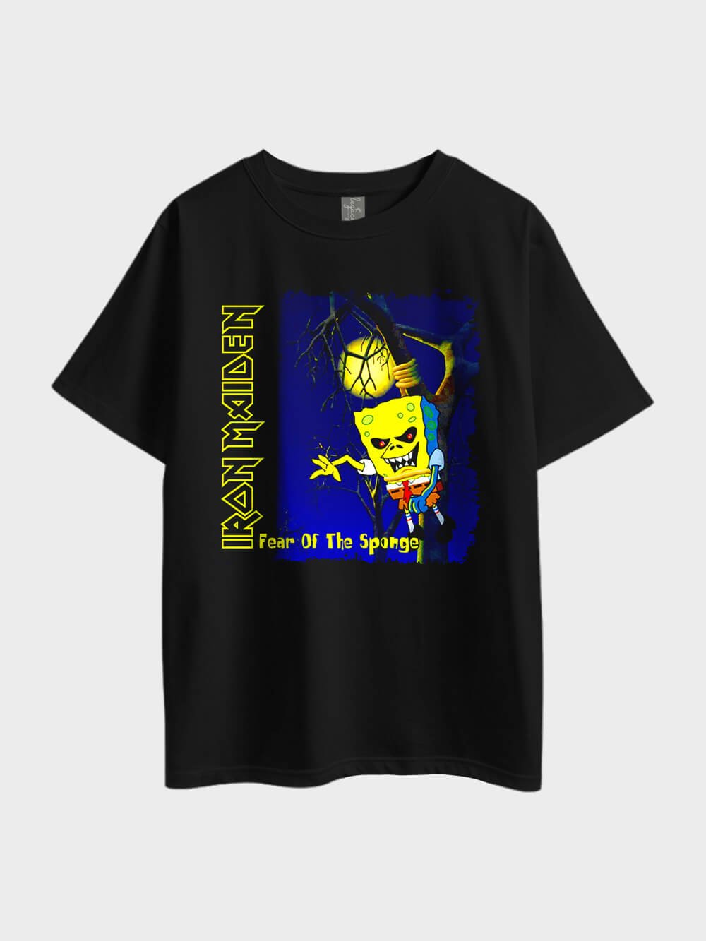 Iron Maiden Fear Of The Spongebob Oversized Mens Cheapest Tee Legacy Boutiques Legacy Boutiques
