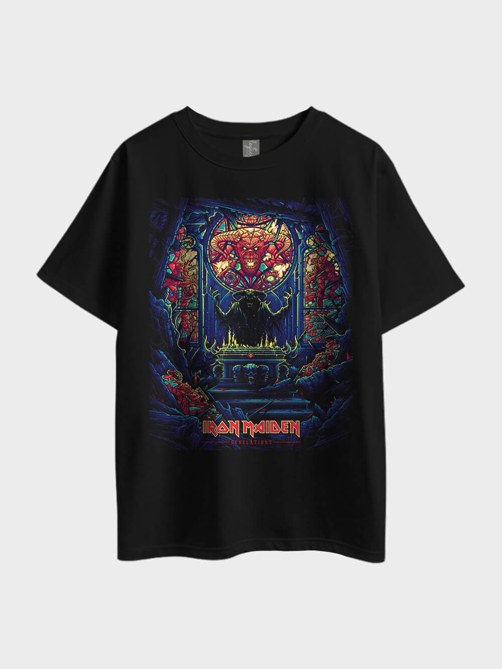 Iron Maiden Revelations Metal Oversized Mens High Quality Tee At Legacy Boutiques Bangladesh Legacy Boutiques Legacy Boutiques