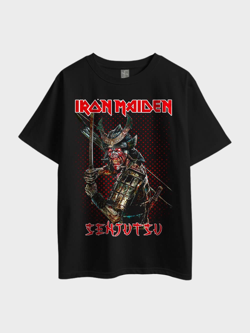 Iron Maiden Senjutsu Eddie Samurai Heavy Metal Oversized Mens Premium Quality Tee Bangladesh Legacy Boutiques Legacy Boutiques