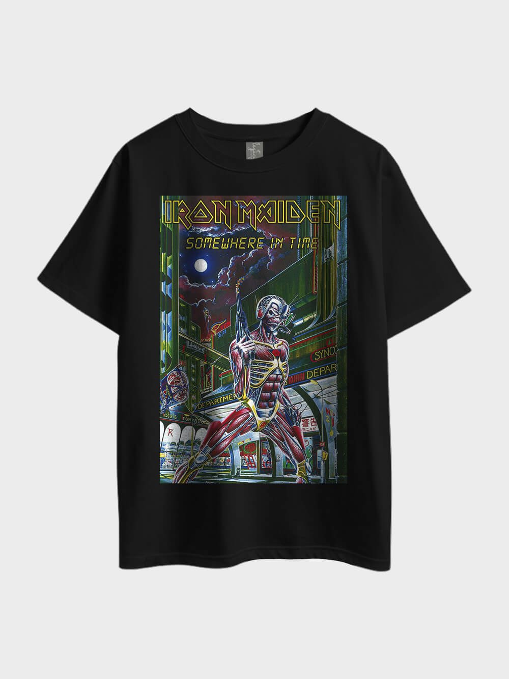 Iron Maiden Somewhere In Time Oversized Mens Cheapest Tee At Legacy Boutiques Dhaka Legacy Boutiques Legacy Boutiques