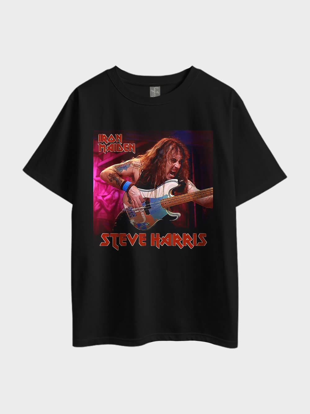 Iron Maiden Steve Harris Heavy Metal Oversized Mens Premium Quality Tee Bangladesh Legacy Boutiques Legacy Boutiques
