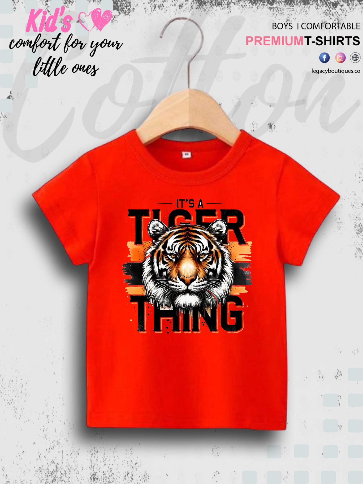 Its Tiger Thing Printed Baby Boys Casual T-Shirt In Lowest Price Only In BD Legacy Boutiques Legacy Boutiques