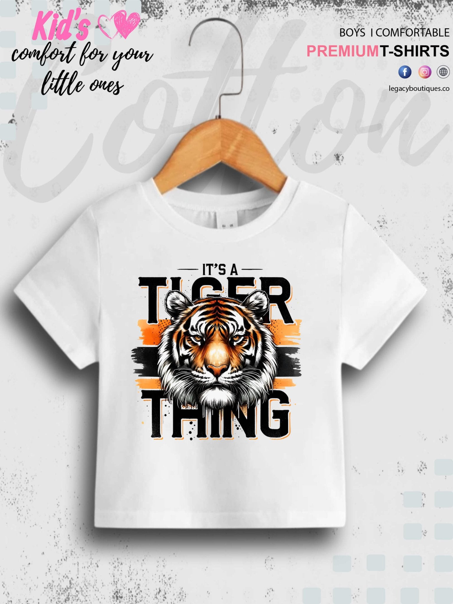 Its Tiger Thing Printed Baby Boys Casual T-Shirt In Lowest Price Only In BD Legacy Boutiques Legacy Boutiques