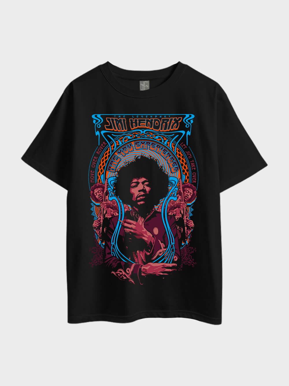 Jimi Hendrix American Guitarist & Songwriter Metal Oversized Men&