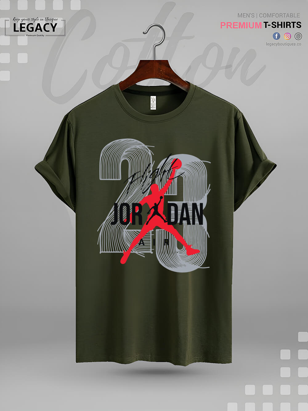 Jordan 23 Air Flight Print Men&