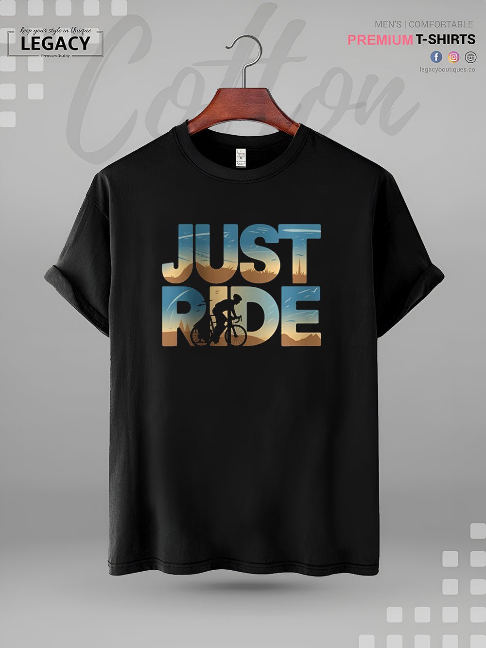 JUST RIDE Print Men&