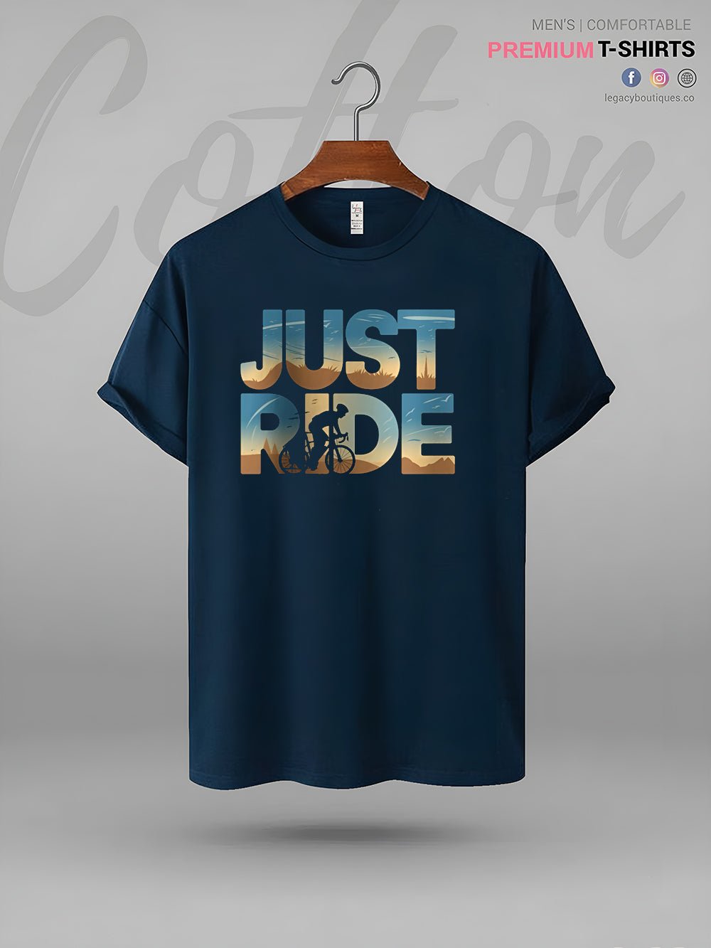 JUST RIDE Print Men&