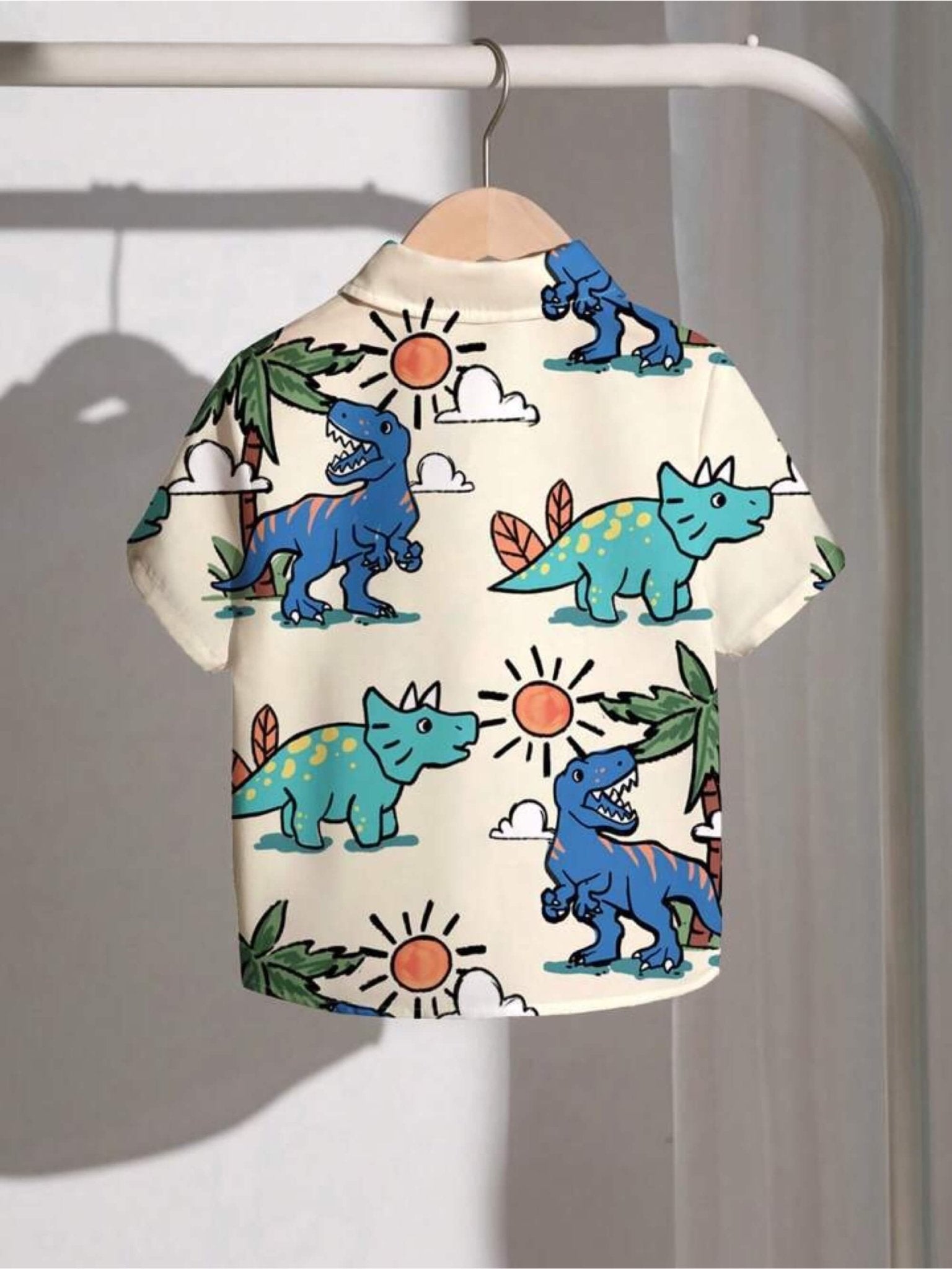 Kids Dinosaur Print Shirt – Cute Short Sleeve Casual Wear Legacy Boutiques Legacy Boutiques