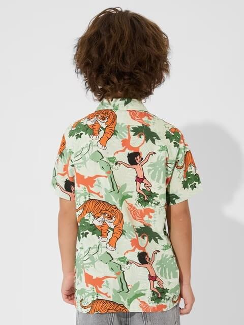 Kids Tropical Jungle Book Story Print Short Sleeve Resort Shirt Legacy Boutiques Legacy Boutiques