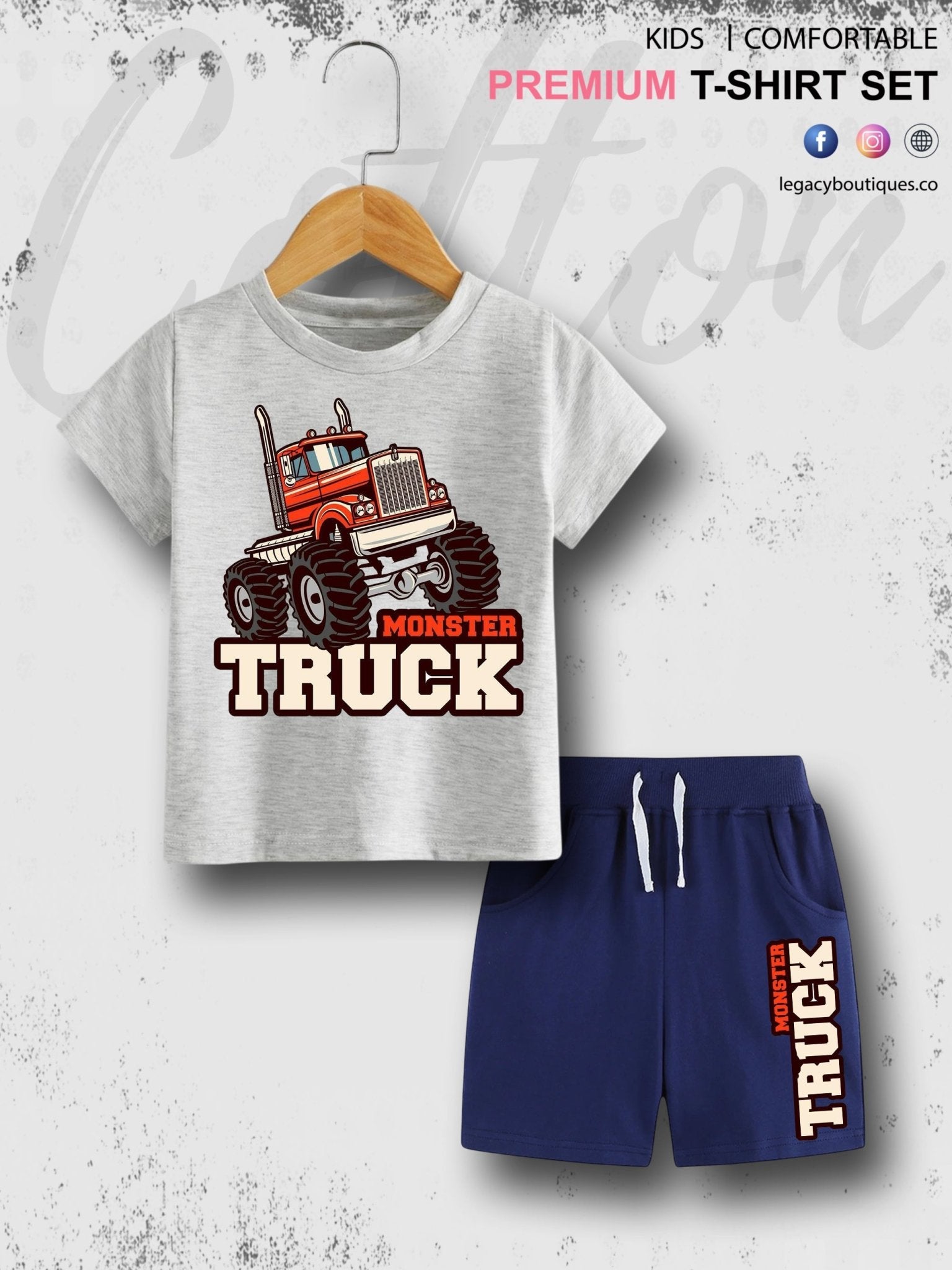 Kids Typography Printed Round Neck Cotton T-shirt Legacy Boutiques Legacy Boutiques