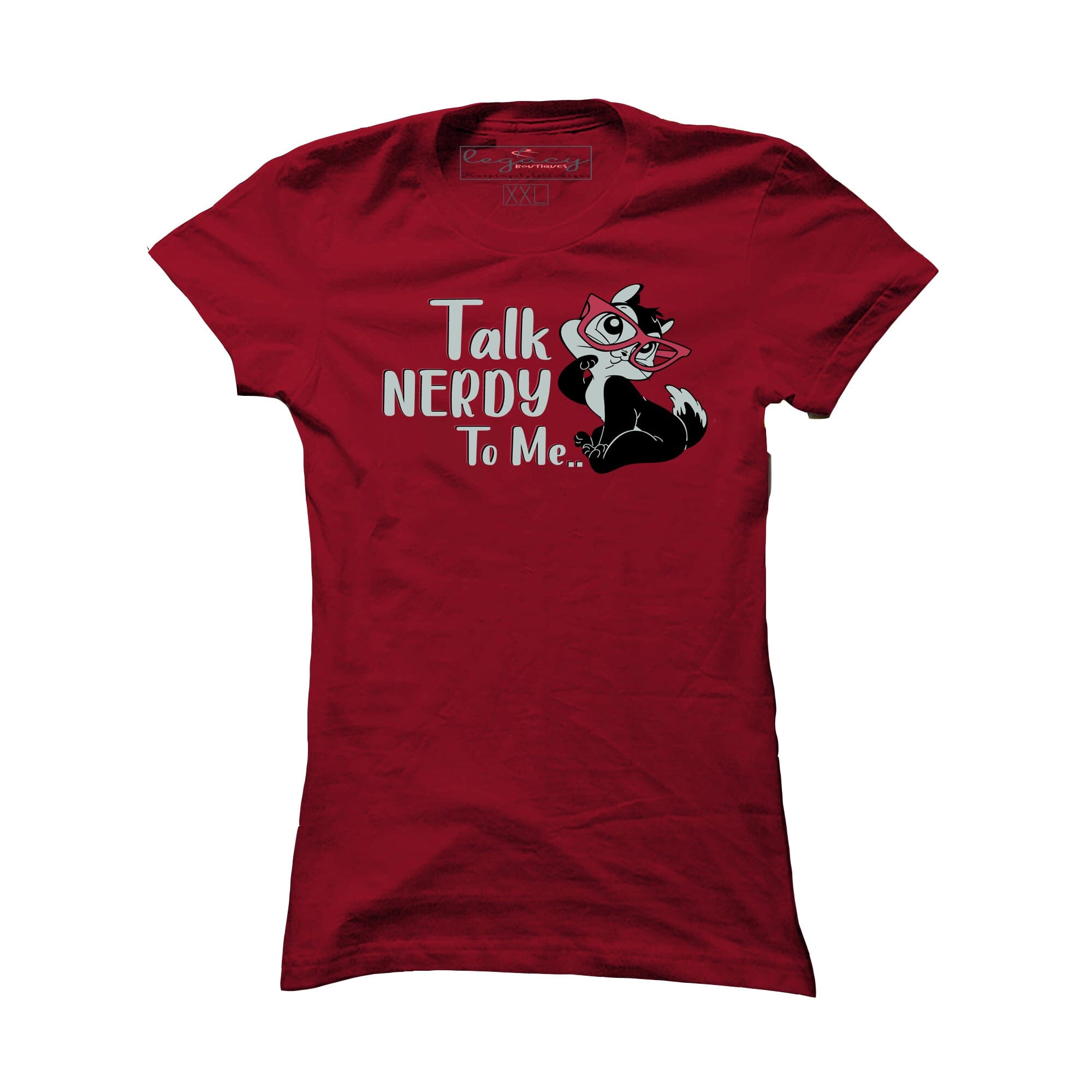 Ladies Short Sleeve cotton T-Shirt Maroon Legacy Boutiques Legacy Boutiques