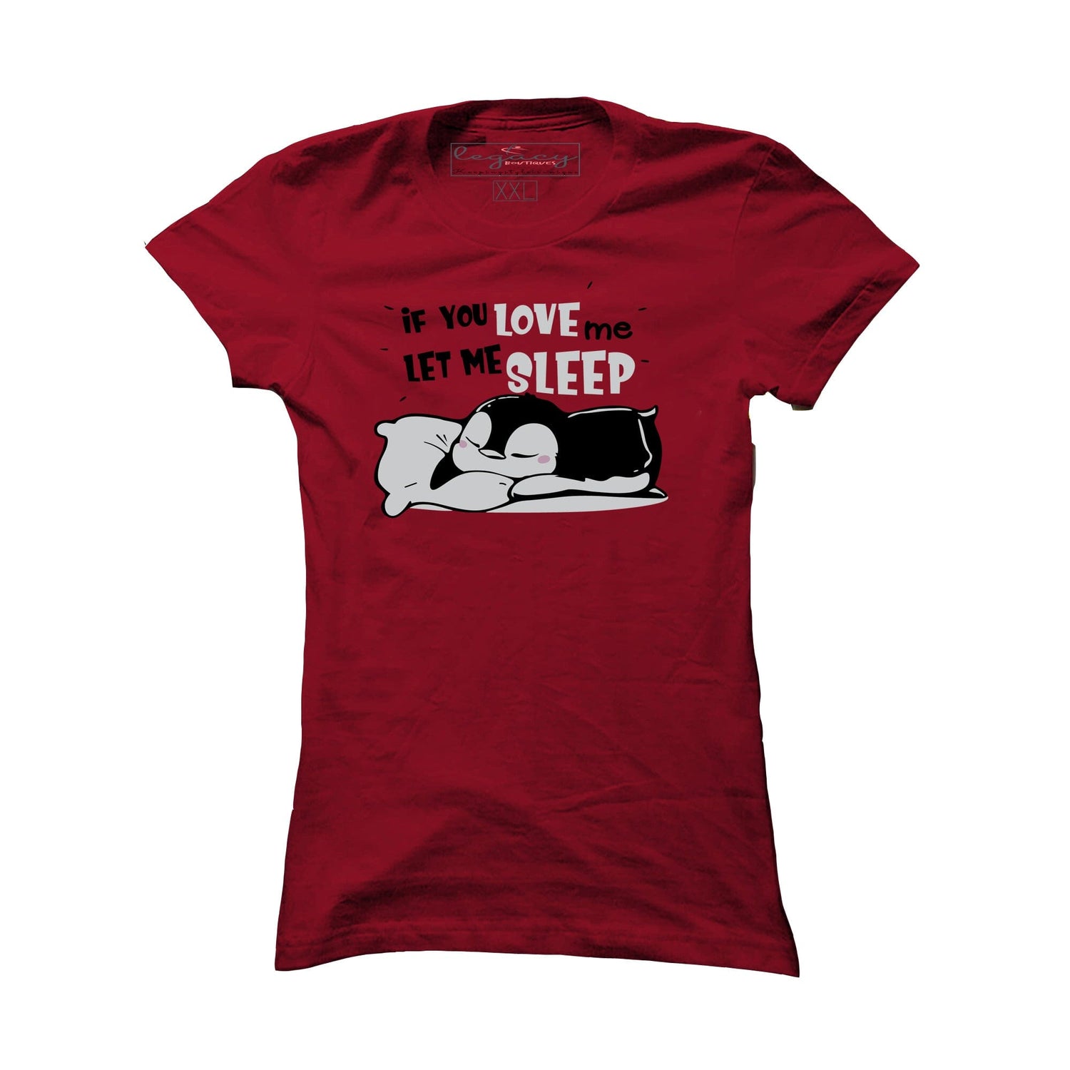 Ladies Short Sleeve cotton T-Shirt Maroon Legacy Boutiques Legacy Boutiques