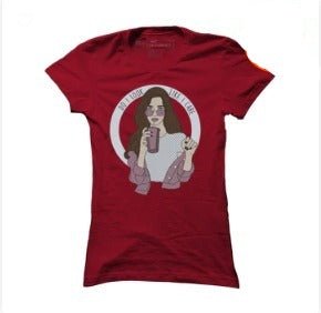 Ladies Short Sleeve cotton T-Shirt Maroon Legacy Boutiques Legacy Boutiques