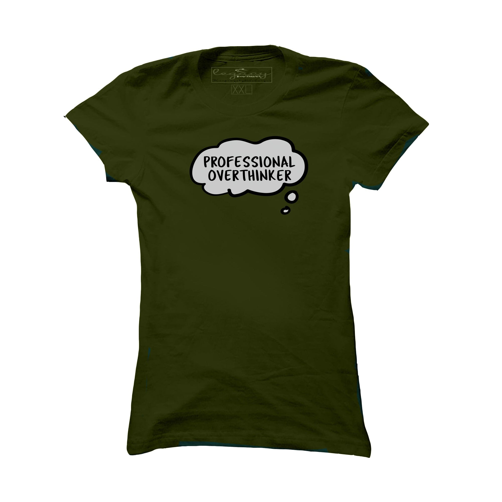 Ladies Short Sleeve cotton T-Shirt Olive Legacy Boutiques Legacy Boutiques