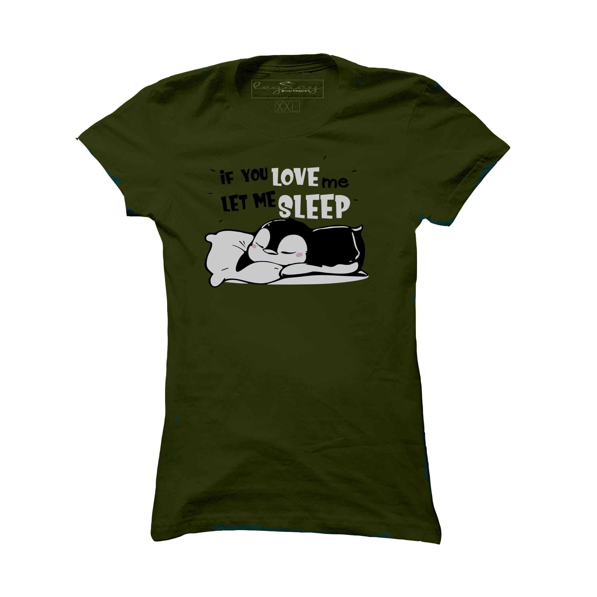 Ladies Short Sleeve cotton T-Shirt Olive Legacy Boutiques Legacy Boutiques