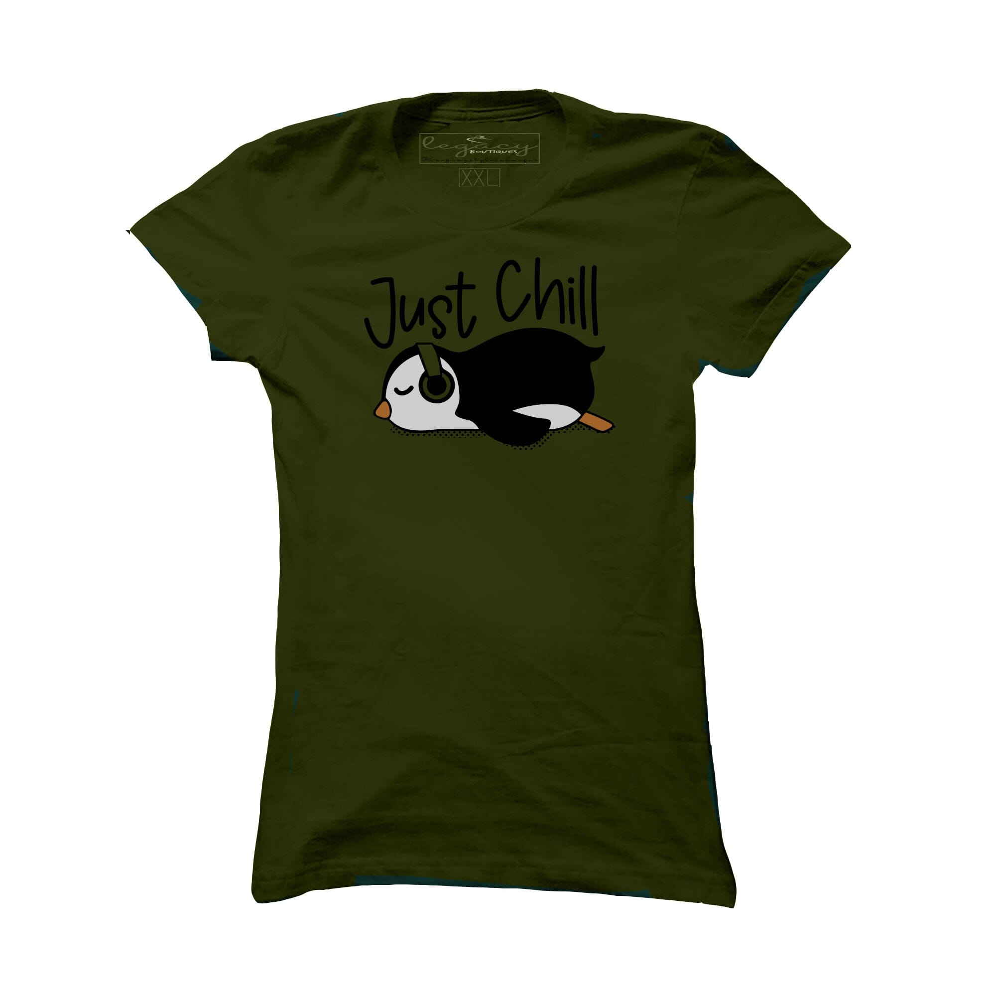 Ladies Short Sleeve cotton T-Shirt Olive Legacy Boutiques Legacy Boutiques