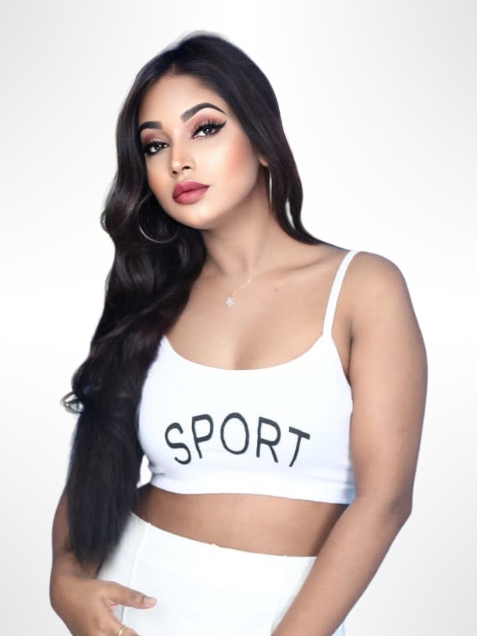 Ladies Sport Printed White Soft Bra Legacy Boutiques Legacy Boutiques