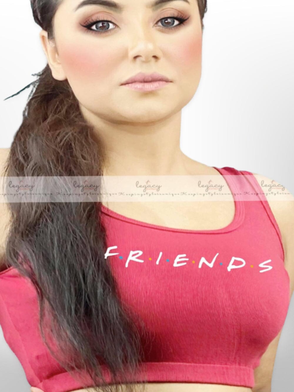 Ladies Stylish Gym Sport Bra Red Legacy Boutiques Legacy Boutiques