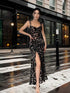 Leopard Print High Slit Padded Mesh Dress Legacy Boutiques Legacy Boutiques