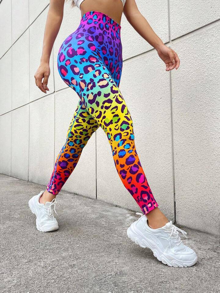 Leopard Printed Sports Leggings Legacy Boutiques Legacy Boutiques