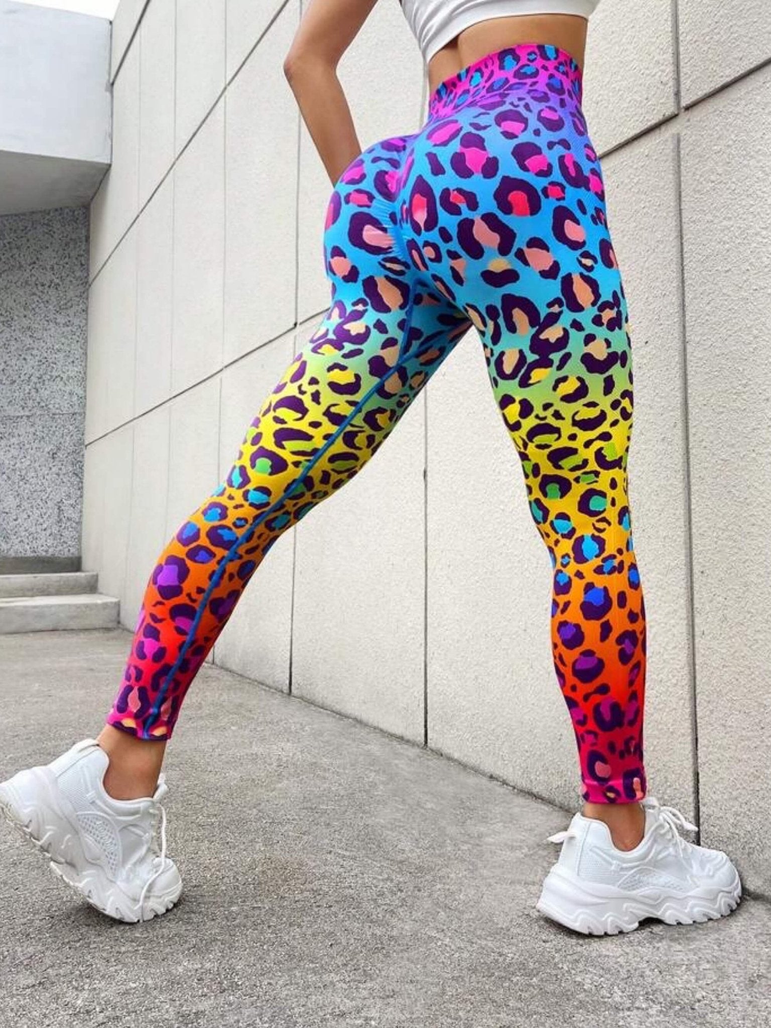 Leopard Printed Sports Leggings Legacy Boutiques Legacy Boutiques