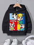 Little Furry Dog Cartoon Printed Kids Boys and Girls Hoodie Legacy Boutiques Legacy Boutiques