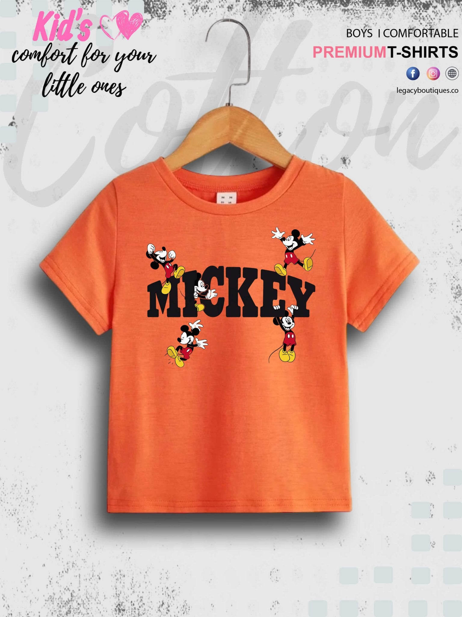 Little Mickeys Printed Girls T-Shirt In Cheapest Price Only In Dhaka Legacy Boutiques Legacy Boutiques